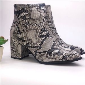 Faux Snakeskin boots
